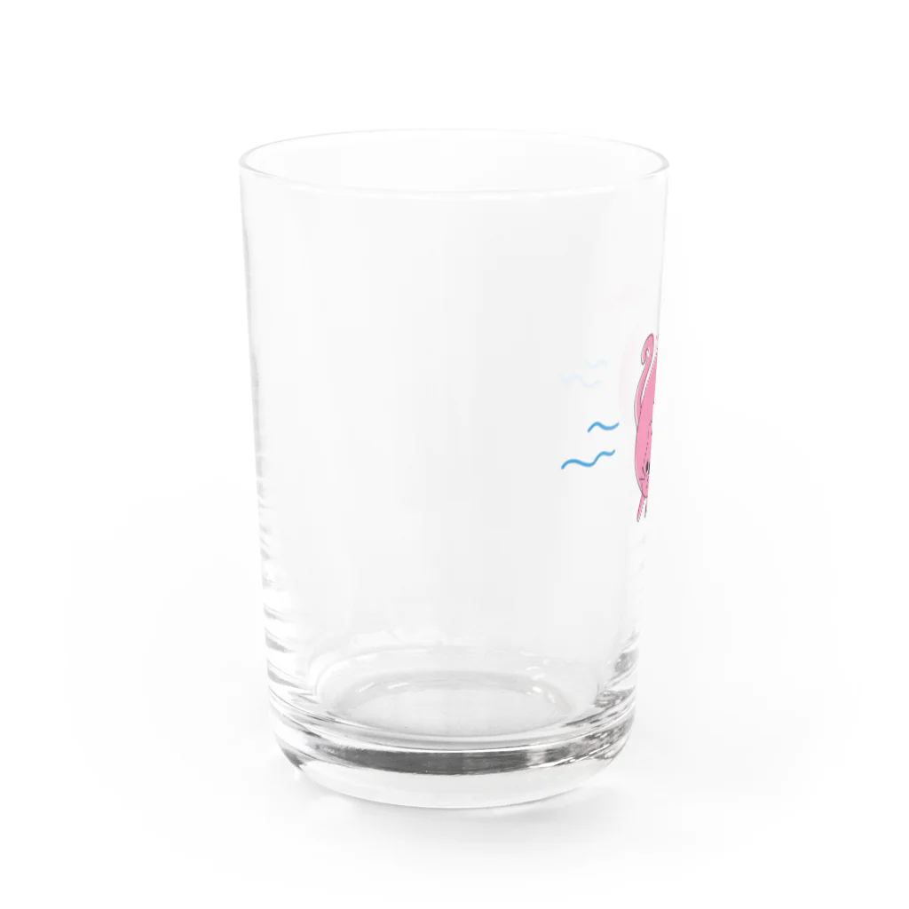 MaruSekaiのSwiming Purr! グラス　 Water Glass :left