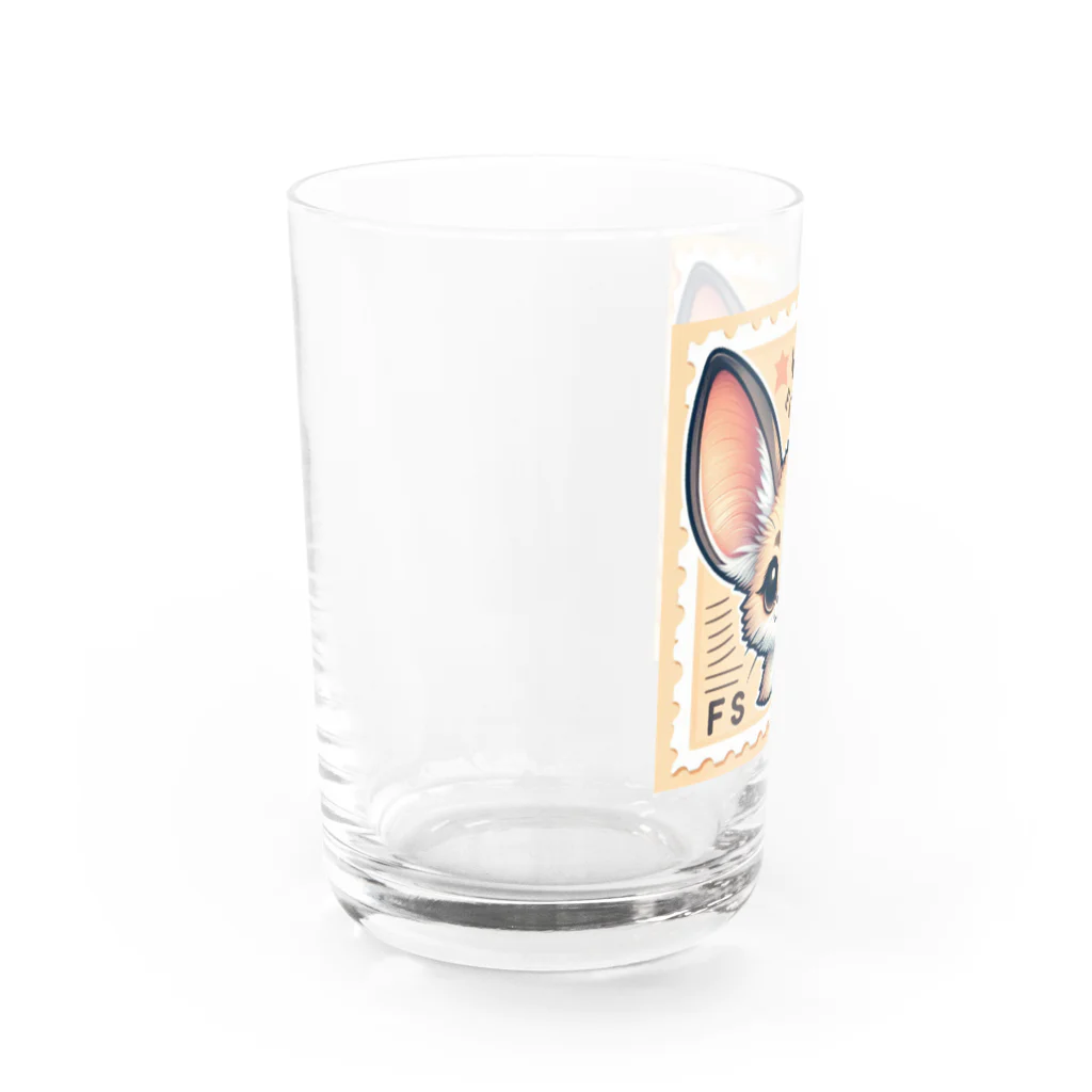 ゆうちゃんNFTいいねの耳長が可愛いフェネックちゃん32 Water Glass :left