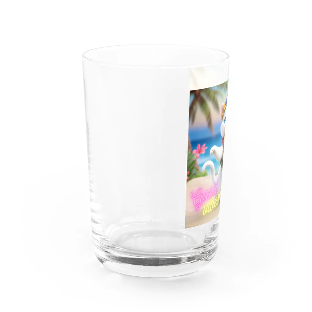 MeowMartのフラにゃん Water Glass :left