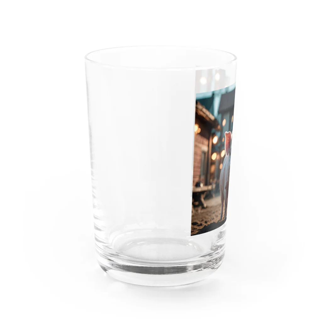 nakamori2722のリアルな豚 Water Glass :left