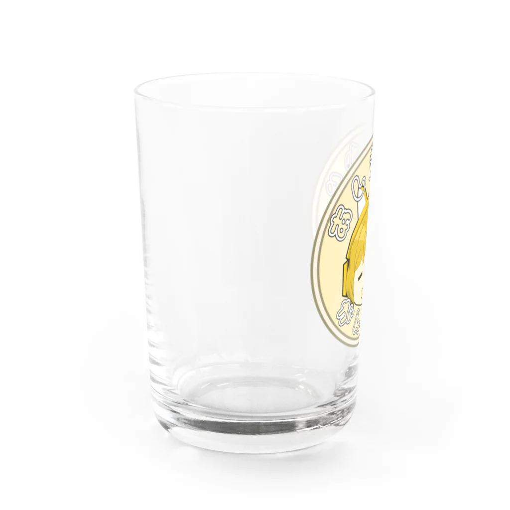 ぽっぽこゲーミングふくやさんの明日から頑張るぽっぽこ Water Glass :left