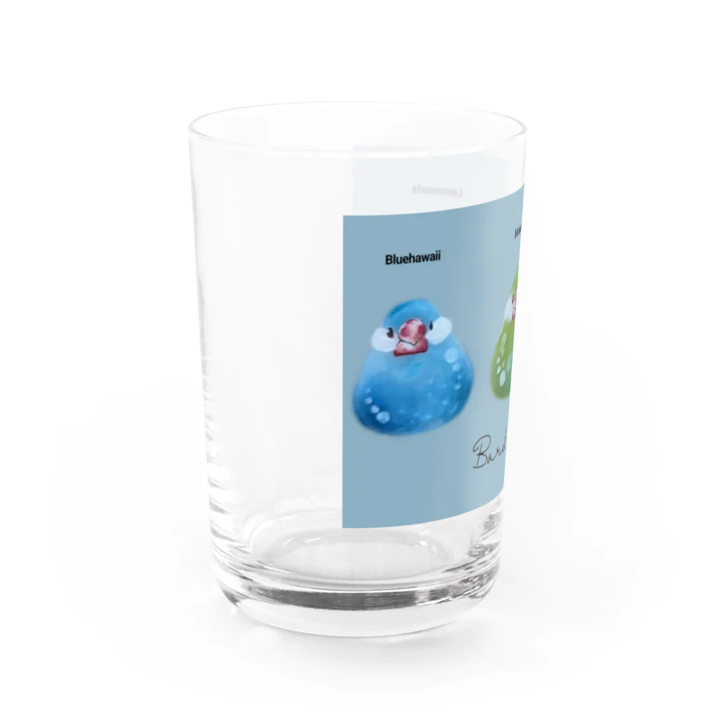 やました。の小鳥ドリンク Water Glass :left