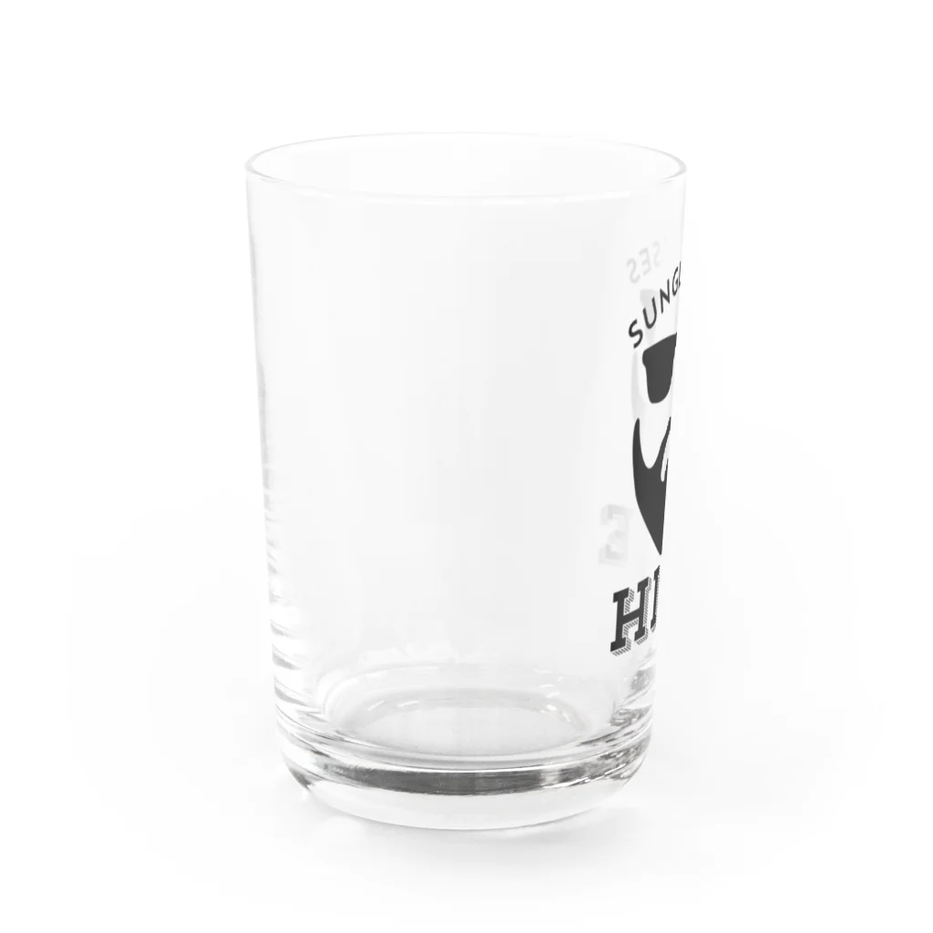 なべなべSHOPの【HIGE】黒ロゴ Water Glass :left