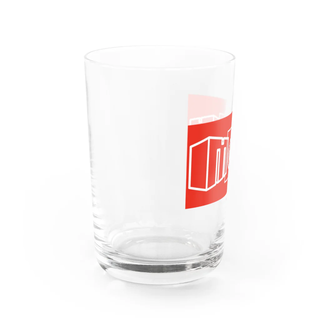 m@mmenのm@mmen ボックスロゴ Water Glass :left
