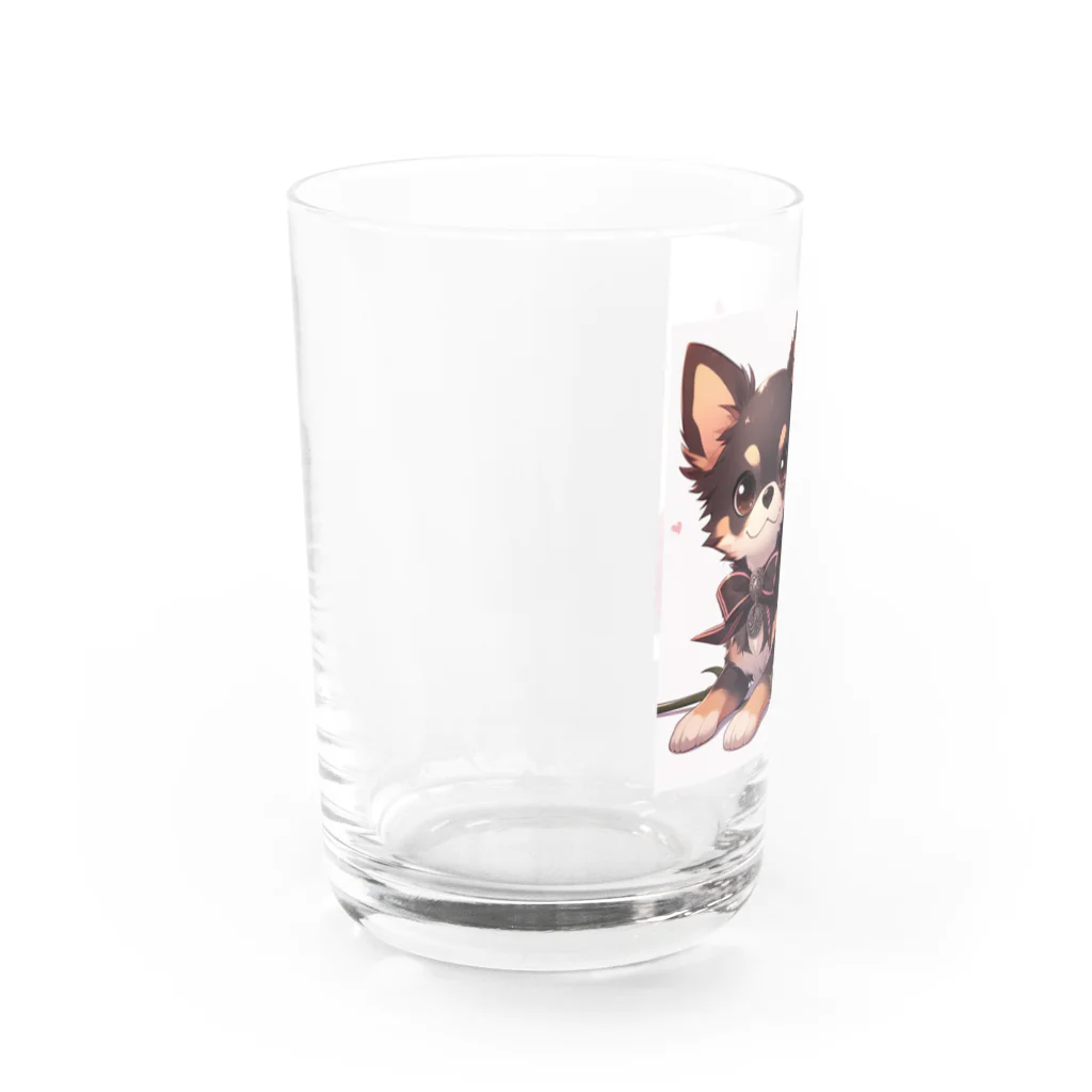 ケモ耳男子のチワワ君 母の日 Water Glass :left