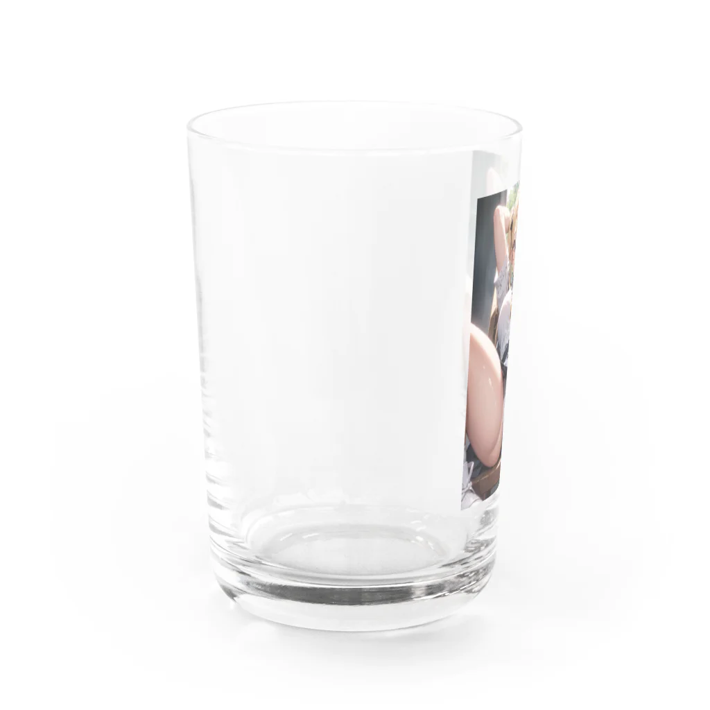 美少女学院の金髪美少女　七海ちゃん Water Glass :left