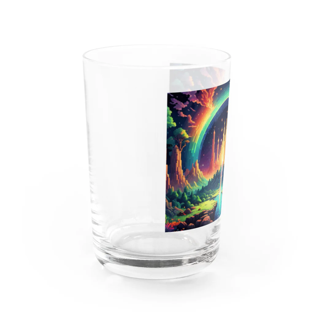 Oshiboriの虹ドット絵 Water Glass :left