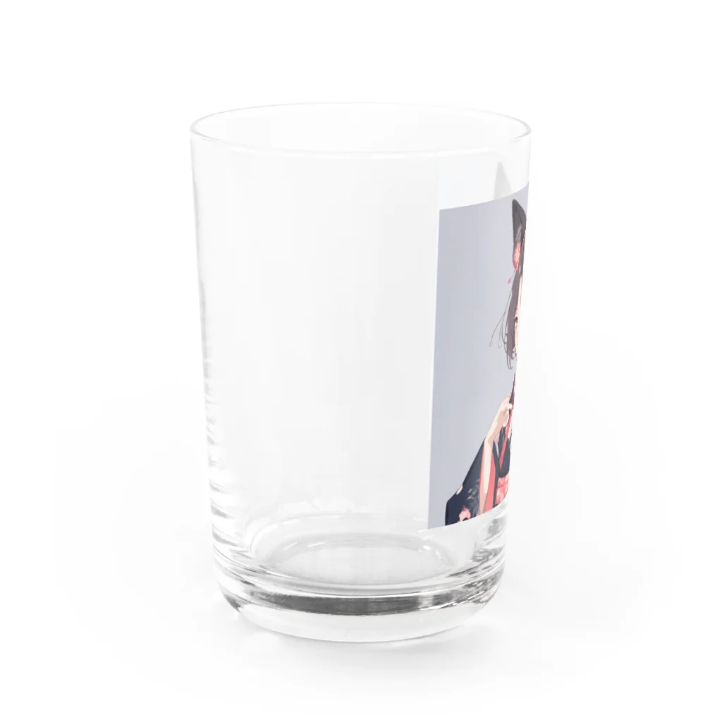 ショコラの和服に獣耳 Water Glass :left