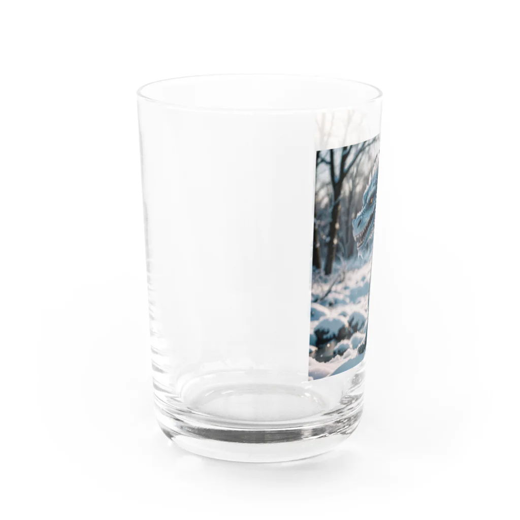 幻想都市の氷のドラゴン Water Glass :left