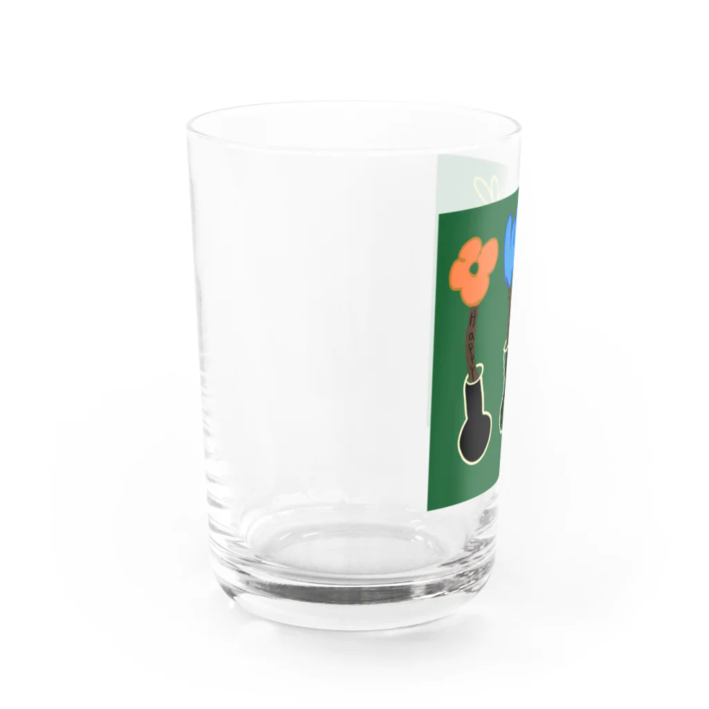 kika0116のハッピーFlower Water Glass :left