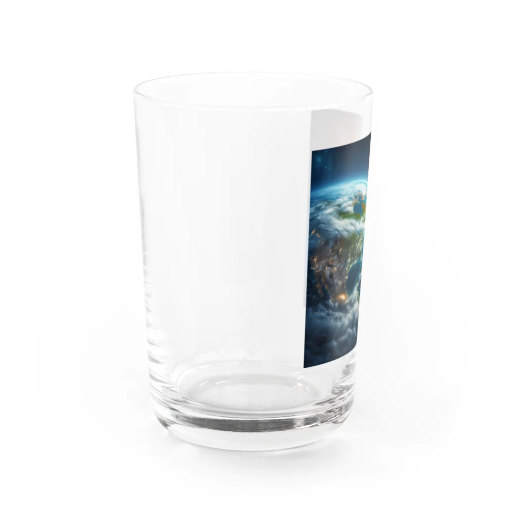 波乗り南国🏝️の惑星からの光 Water Glass :left