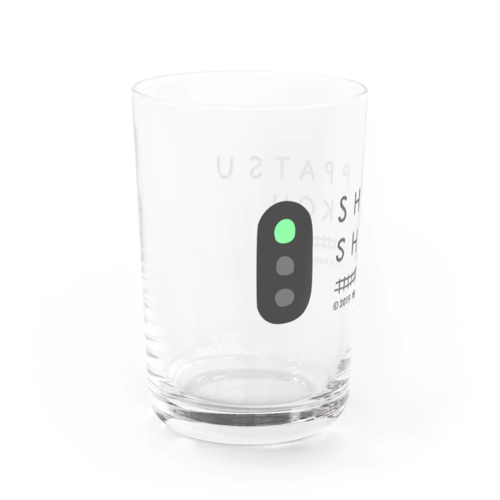 ひよこのもり工房のSHUPPATSU SHINKOU Water Glass :left