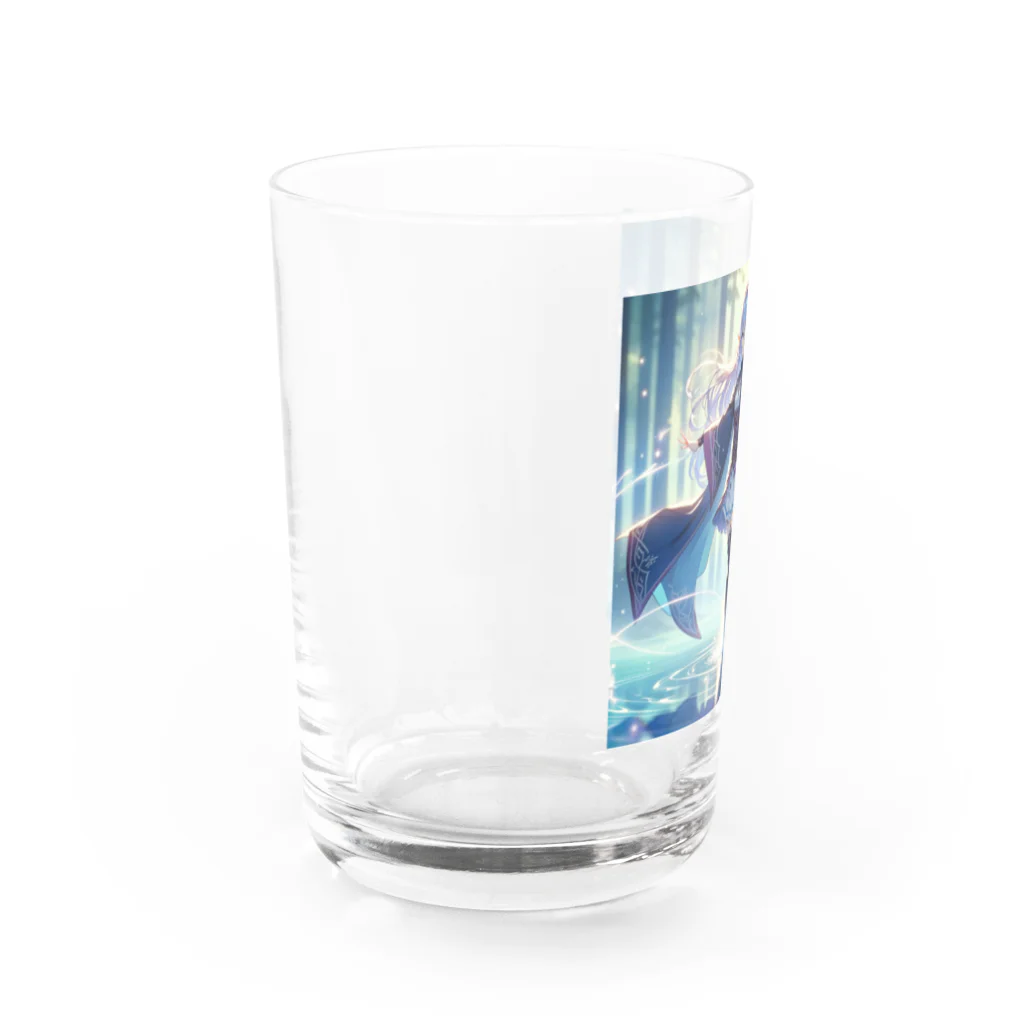 静寂工房の音のセリス・ミリオールと青い湖の魔法の物語 Water Glass :left