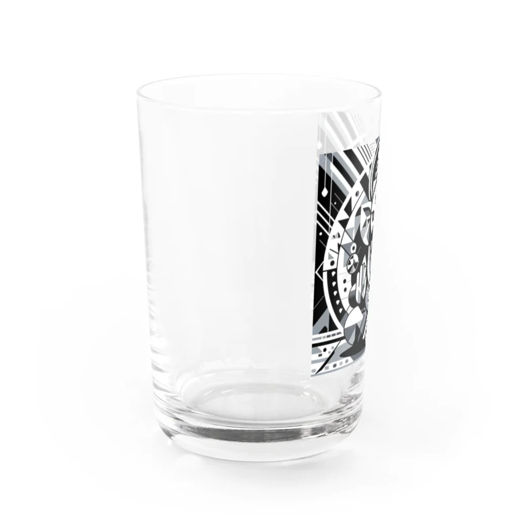 greenartの幾何学ガネーシャ Water Glass :left