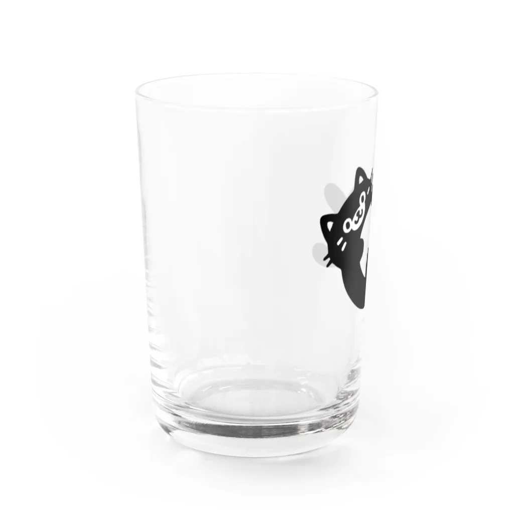 ゆるねこshopのお腹のでてる猫4 Water Glass :left