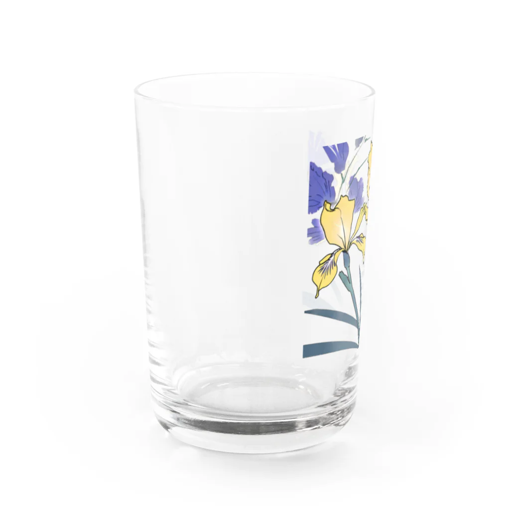 RetrowaveFlowerのRetrowaveFlower-ハナショウブ- Water Glass :left