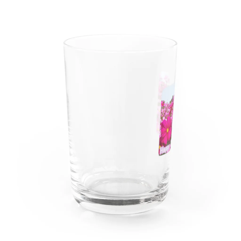 グッズ・ゆきハウス🏠の🌸コスモス、満開！🌸 Water Glass :left