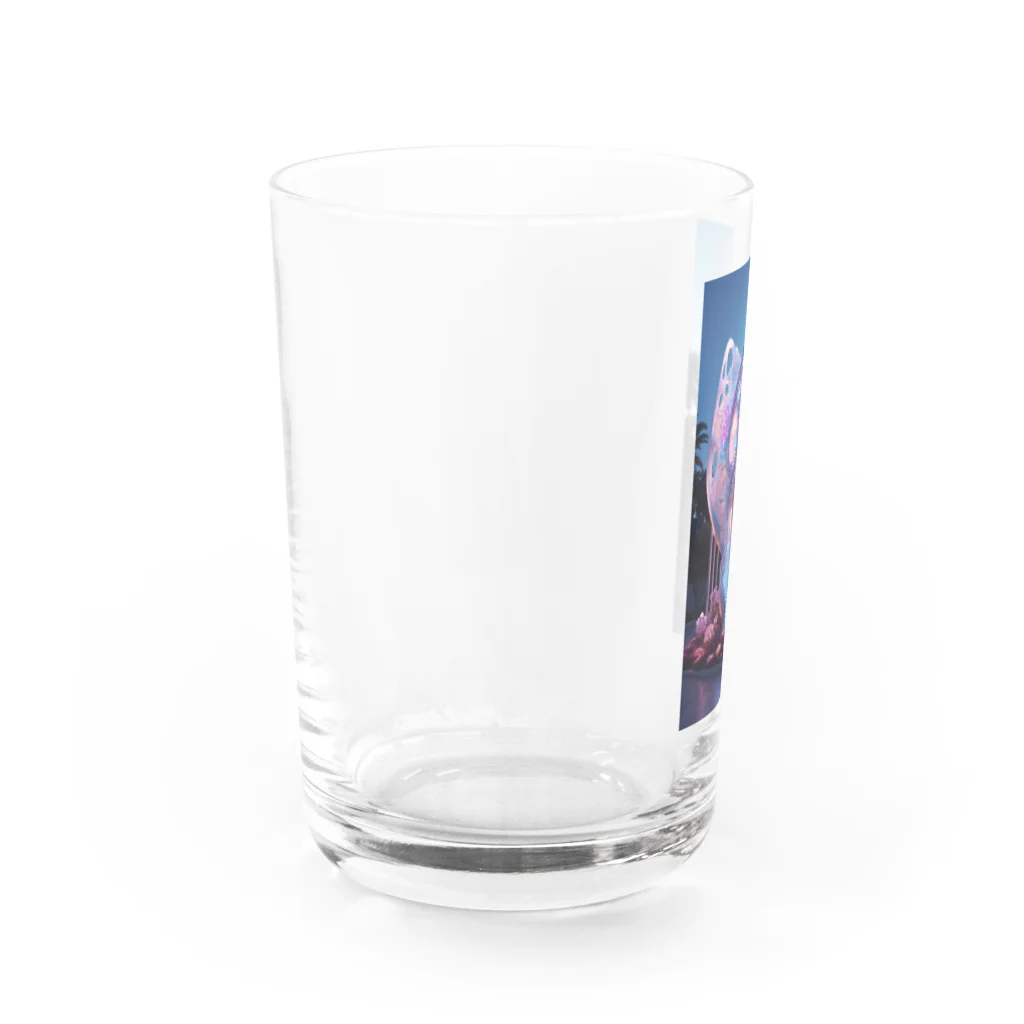AQUAMETAVERSEの幻想的なお家アメジスト2846 Water Glass :left