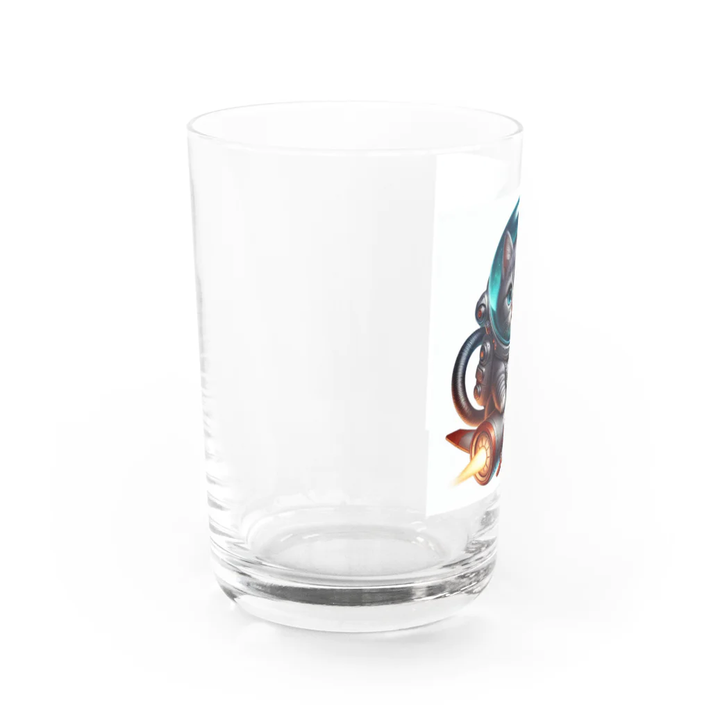 kangekiのスペースにゃんこNo.1 Water Glass :left