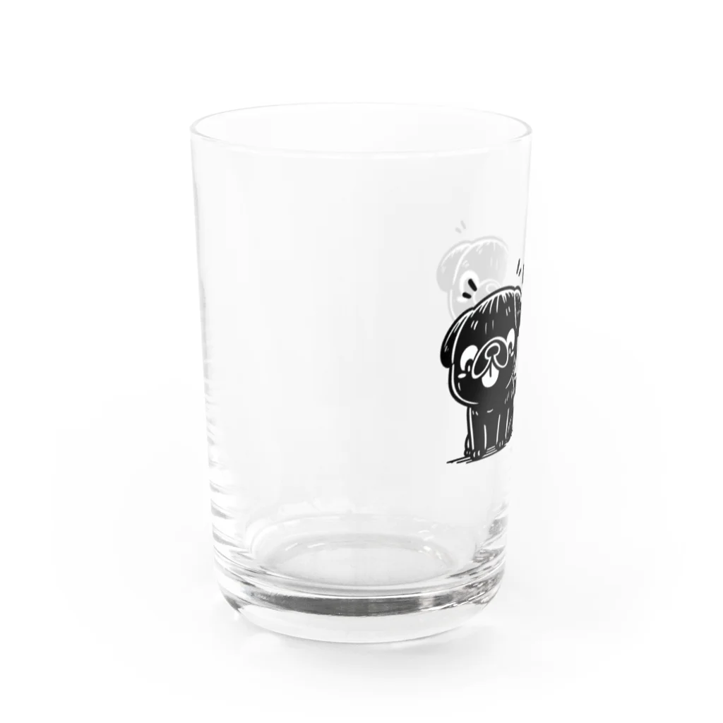 ブヒーズのtwin pug Water Glass :left