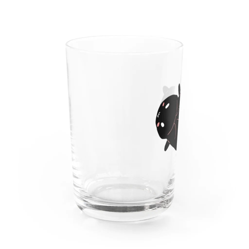 キモ➕かわ➕リアルのかわいいゴキブリ絵 Water Glass :left