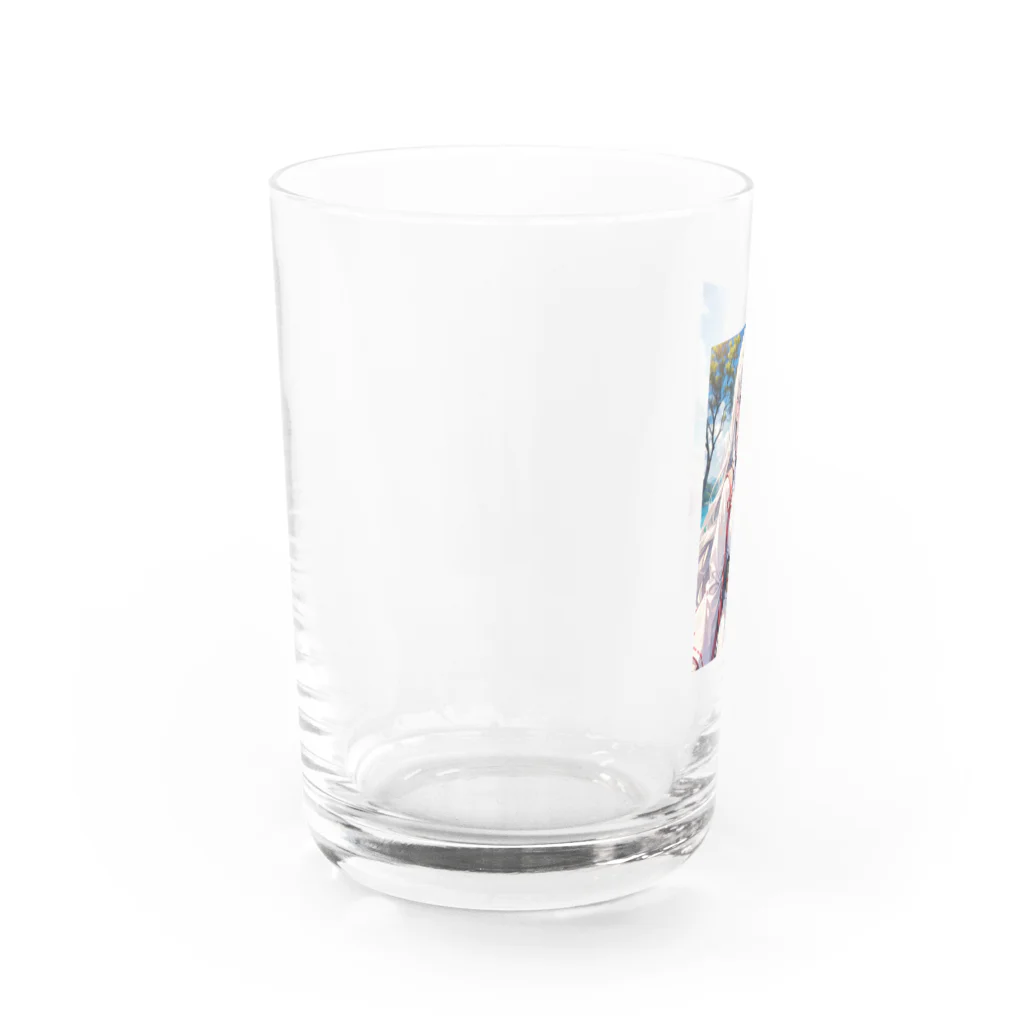 巫女スタぐらむの母性溢れる巫女 Water Glass :left