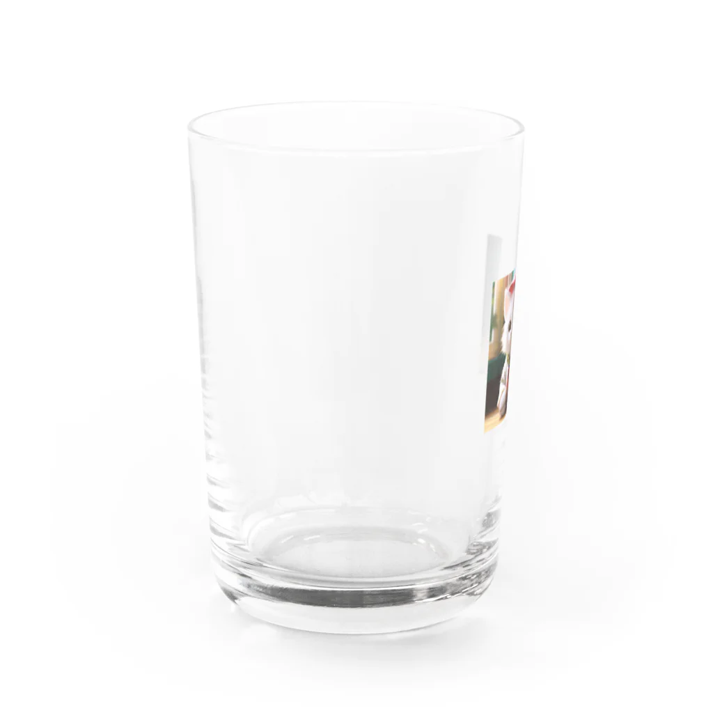 skapon256のもふもふ猫ちゃん Water Glass :left