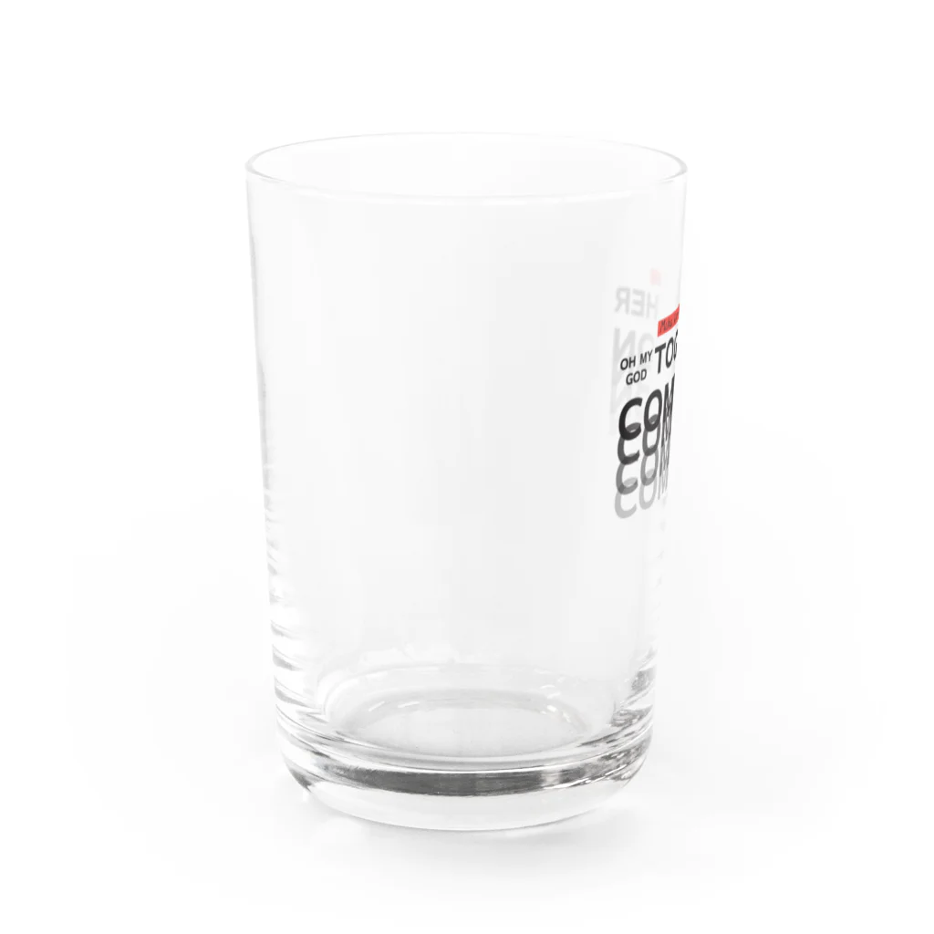 muscle_oniisanのオーマイゴッドトゥギャザー（黒文字） Water Glass :left