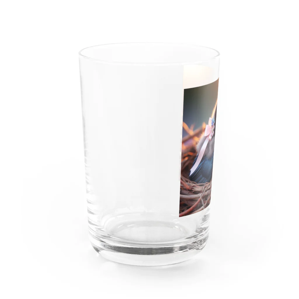 SETURAのキュートカラス お花 Water Glass :left