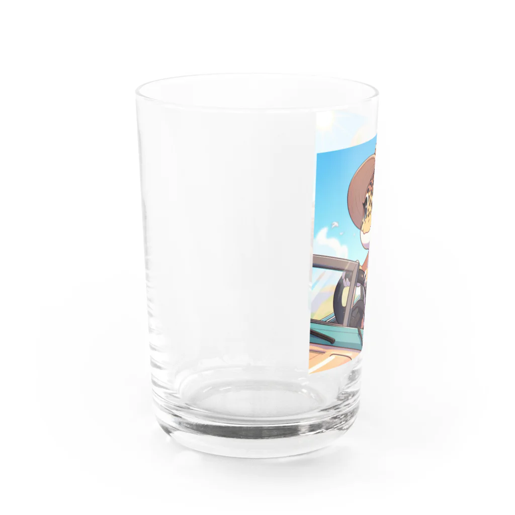 いつでもどこでもヒョウモントカゲモドキくんのドライブするヒョウモントカゲモドキA Water Glass :left
