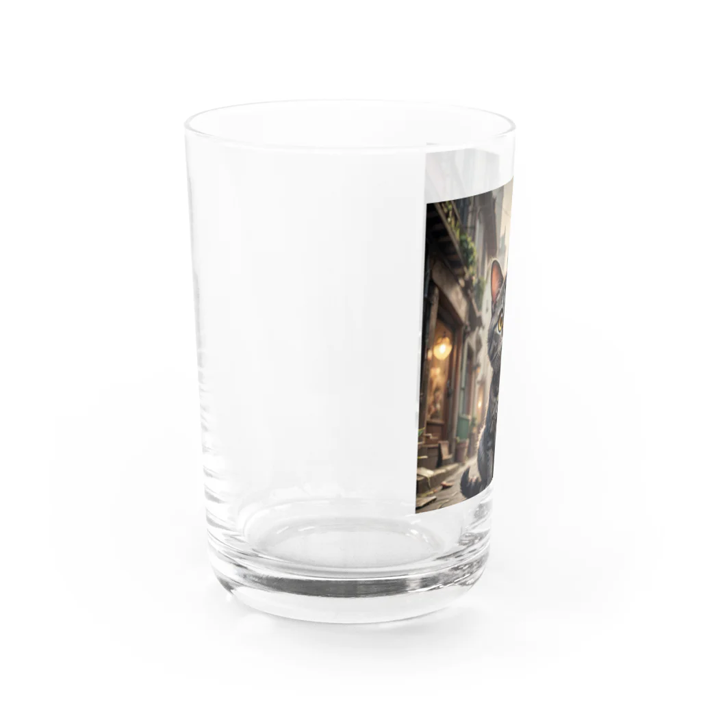 キュート＆クールの街角にゃんにゃん Water Glass :left