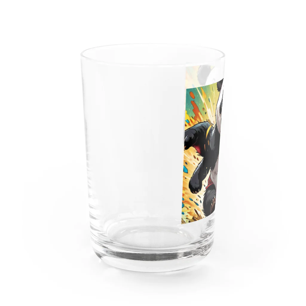 キュート＆クールの爆走パンダ君 Water Glass :left