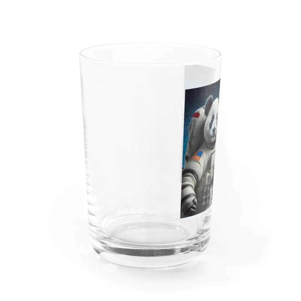 ことまるの宇宙飛行士パンダ Water Glass :left