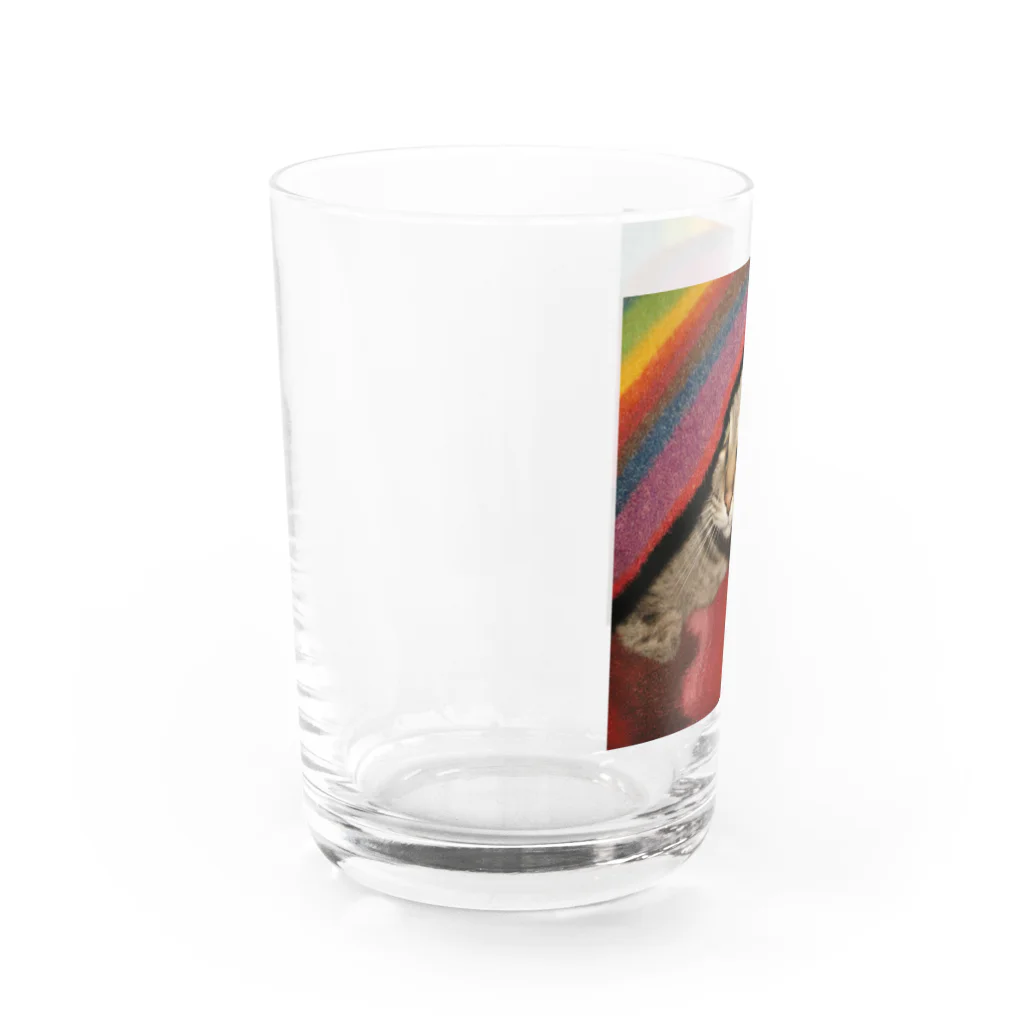 【生涯独身】僕と♀猫アテナのブランケット猫 Water Glass :left