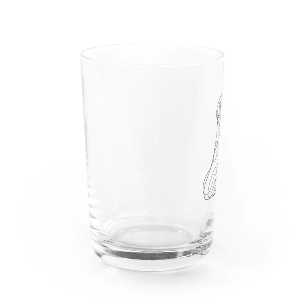 Bebezoのミニチュアダックス Water Glass :left