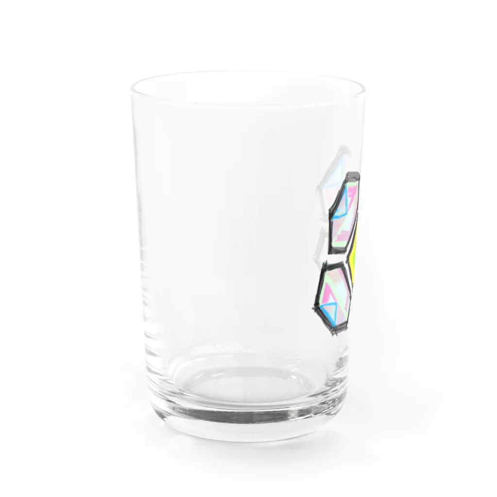 令和のくまさんのHeard Flower Water Glass :left