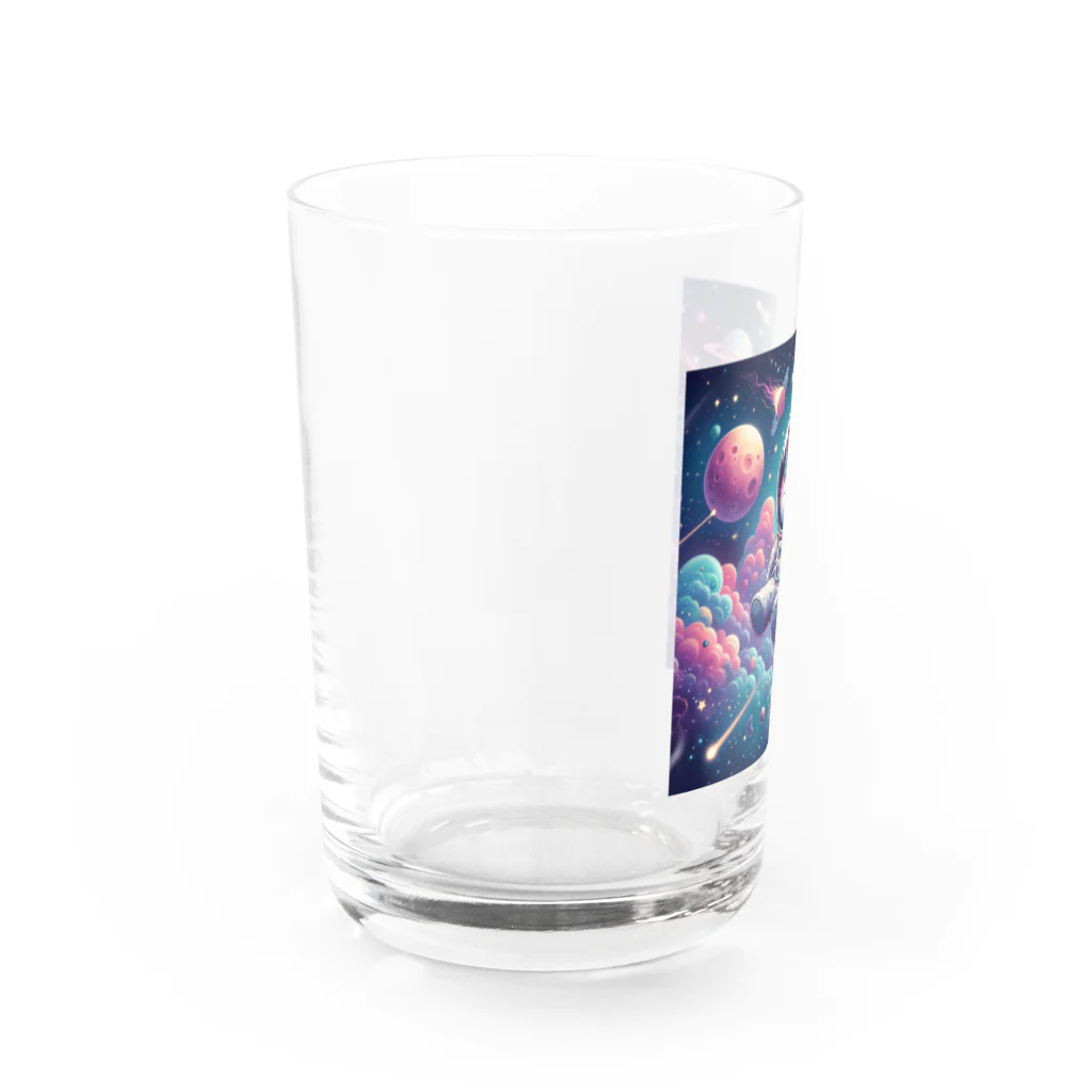 tkm-1103の宇宙ネコグッズ Water Glass :left