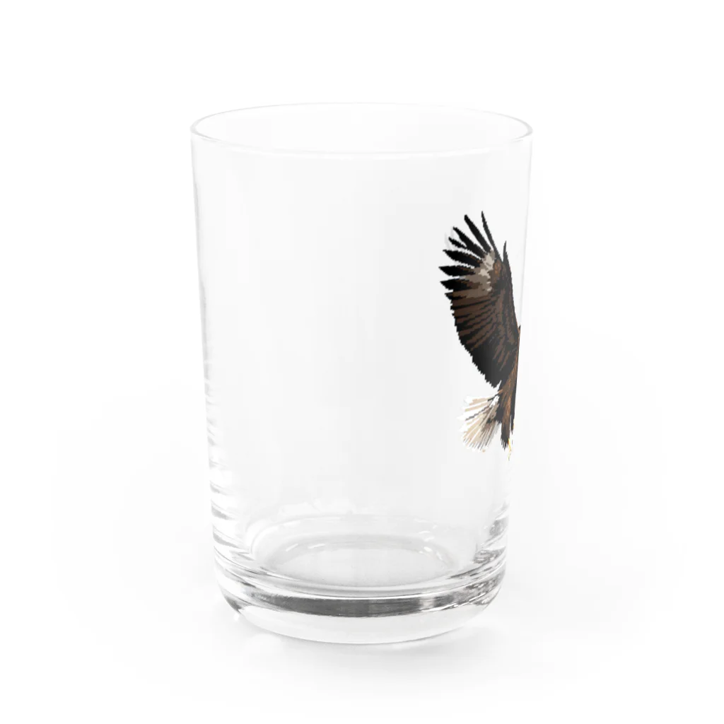 J-SHOPのピクセルアート　白頭ワシ Water Glass :left