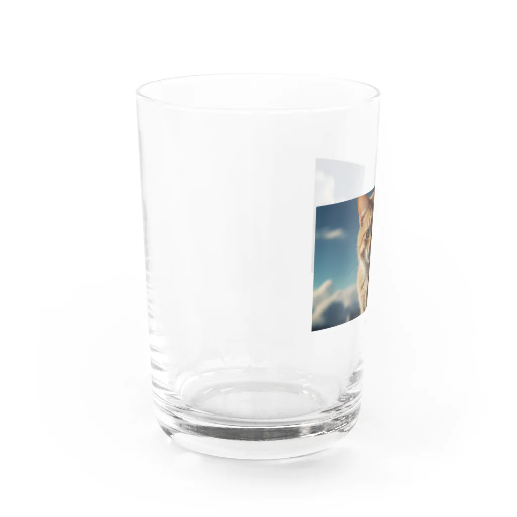 ADOのこちらを見つめる猫 Water Glass :left