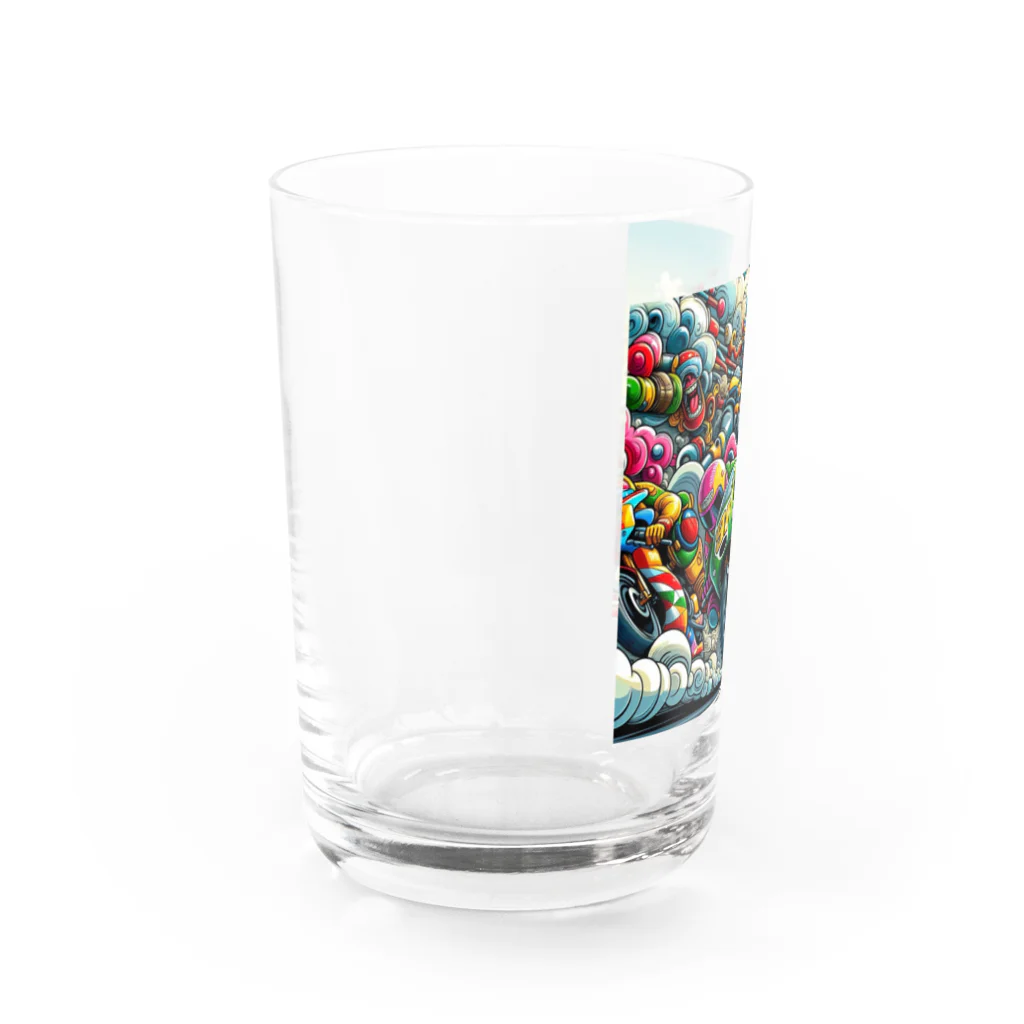 tomuro22のオートバイレース Water Glass :left