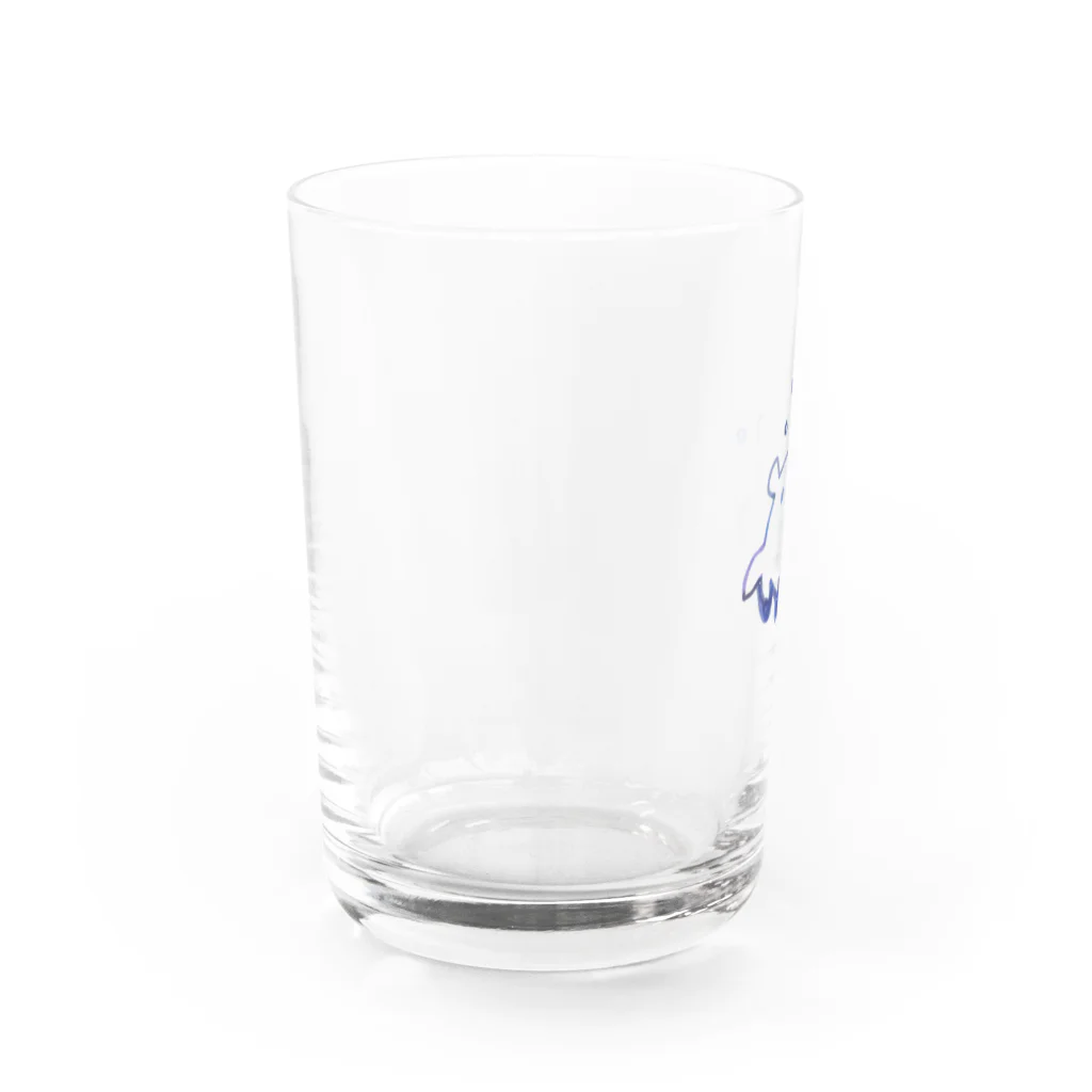 ledapiのﾌﾞｸﾌﾞｸめんだこ Water Glass :left