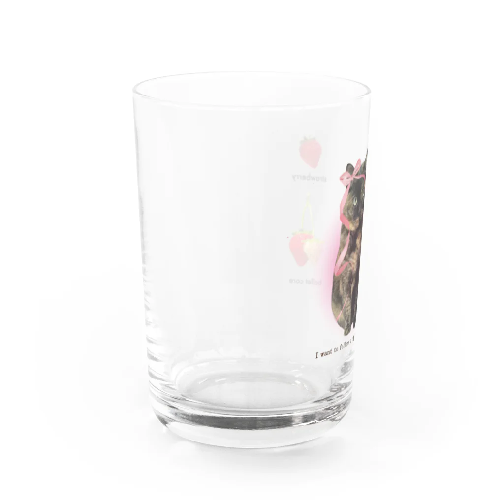 ぱぴこの空間のいちご くりたん Water Glass :left