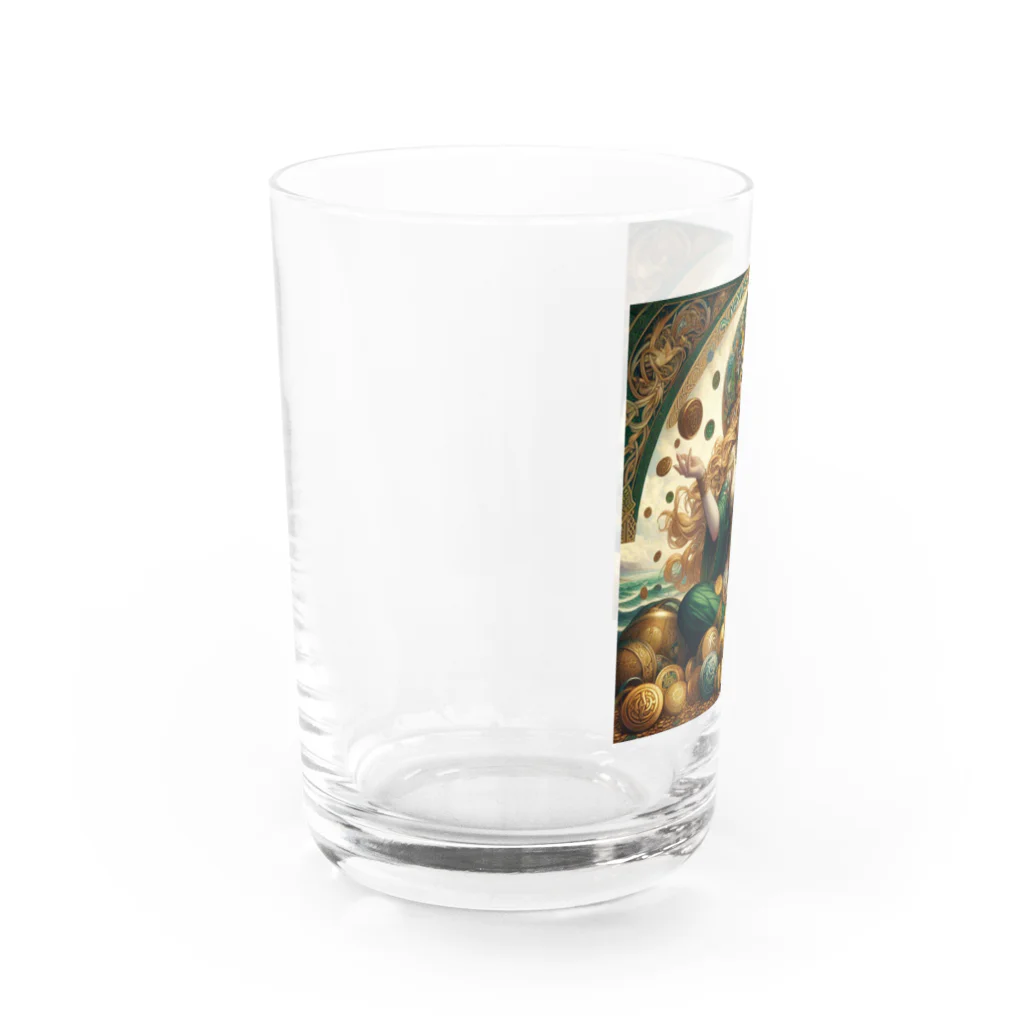 うりこみ屋の豊穣の女神アバンダンティア Water Glass :left