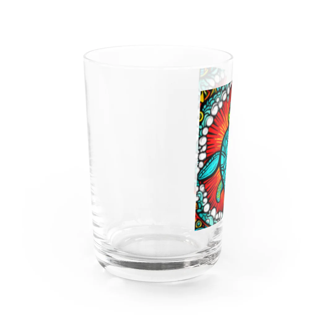 海坊主のトライバルートル Water Glass :left