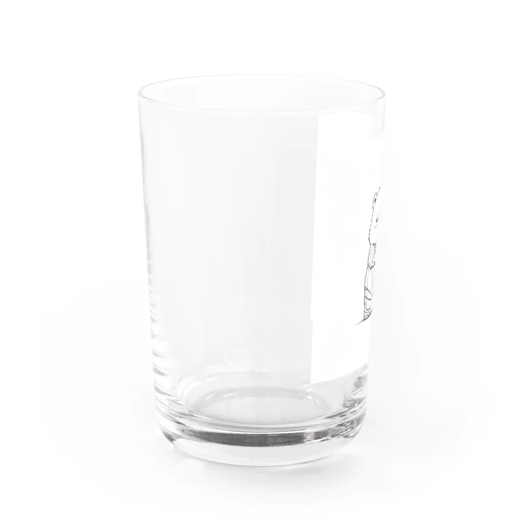 ganeshaのかわいいクマ Water Glass :left