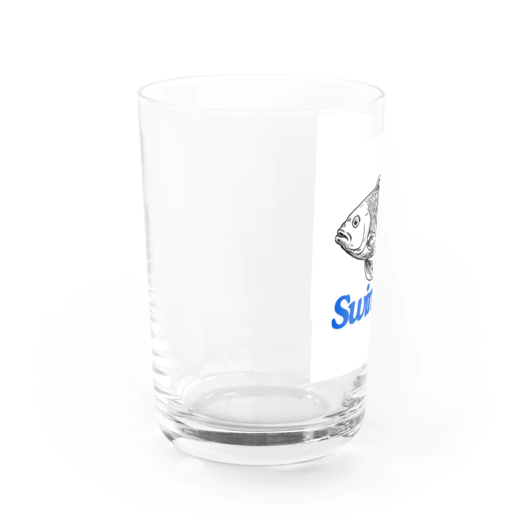 ウェブエンパイアのSwimFish(泳ぐ魚) Water Glass :left