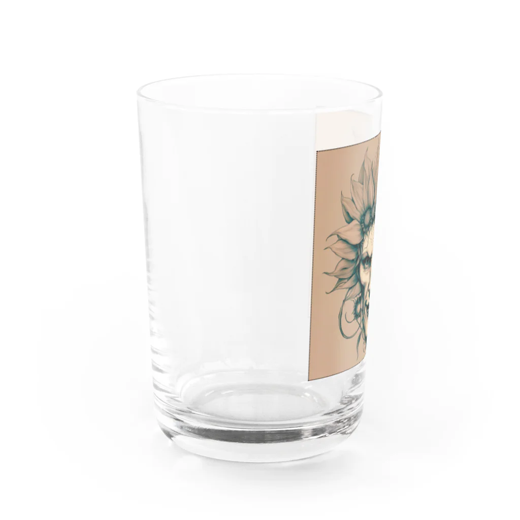 Koutan landの向日葵devil Water Glass :left