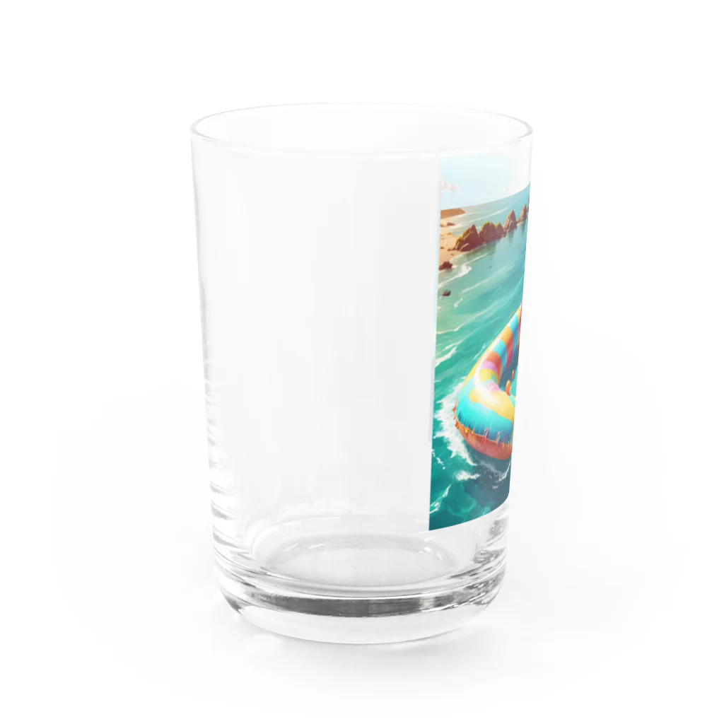 noiSutoaのカラフルなうきわ Water Glass :left