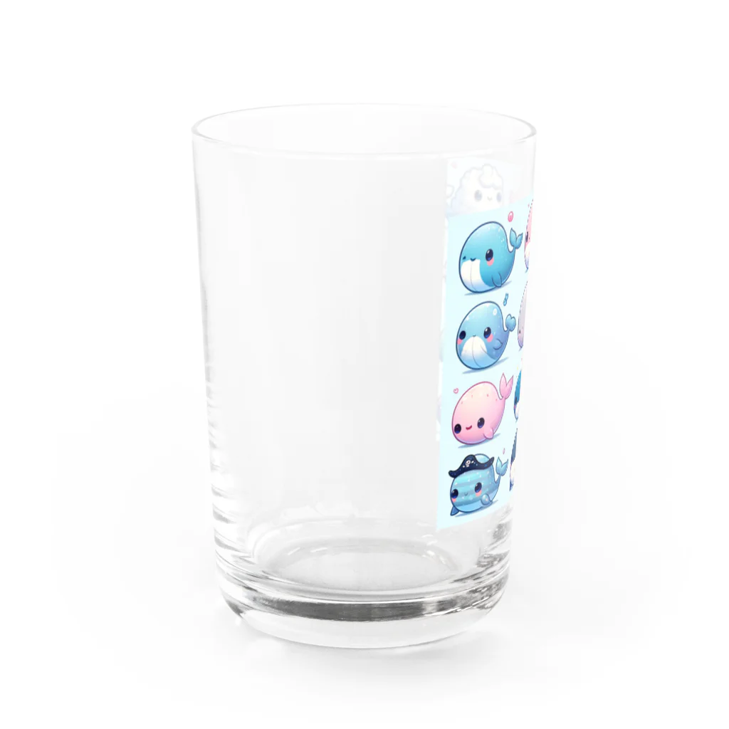 わくわく海の雑貨屋のにこにこクジラコレクション Water Glass :left