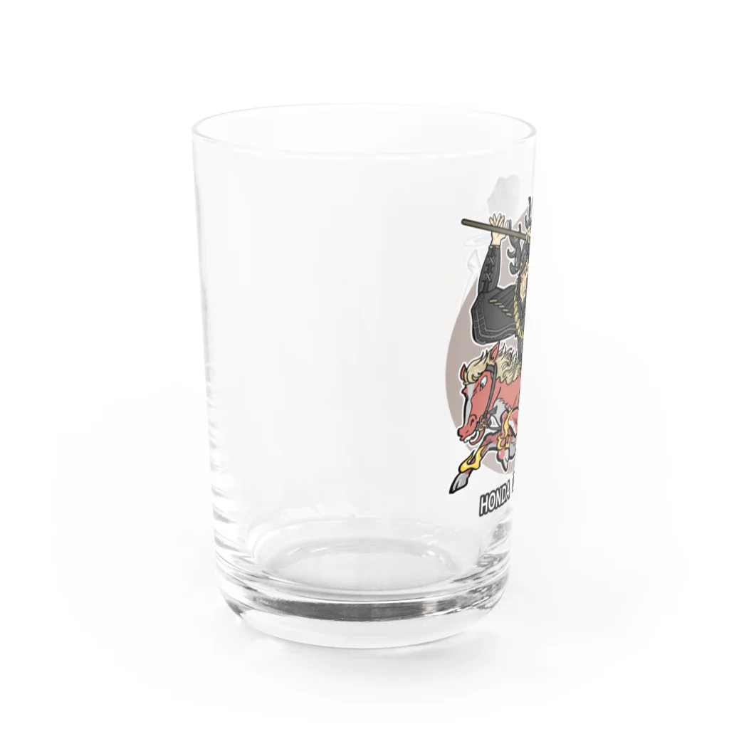 freehandの本多　忠勝 Water Glass :left